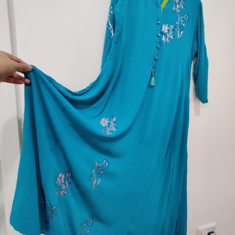 (NWOT) Sea Green Kurti - Picture 3 of 8